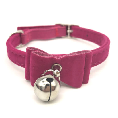 Pet Collar with Bell and Bow for Cats