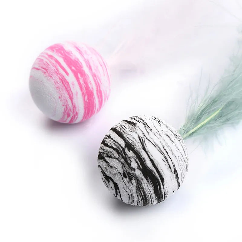 Purr Starry Sky Ball with Feather  for cats