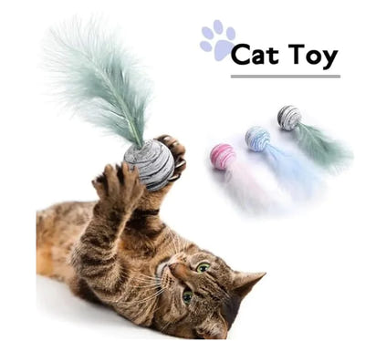 Purr Starry Sky Ball with Feather  for cats