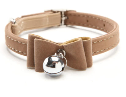 Pet Collar with Bell and Bow for Cats