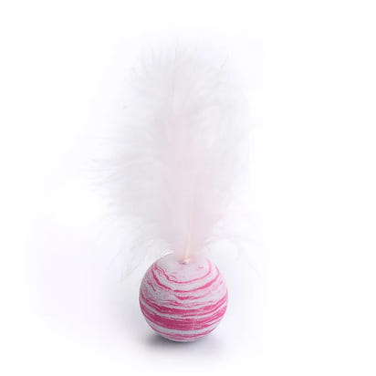 Purr Starry Sky Ball with Feather  for cats